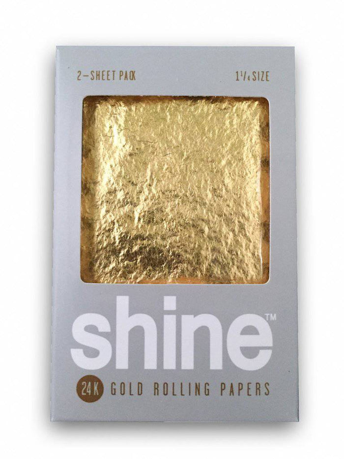 RTL - Shine 24k Gold Two Sheet Pack Rolling Papers - Shine