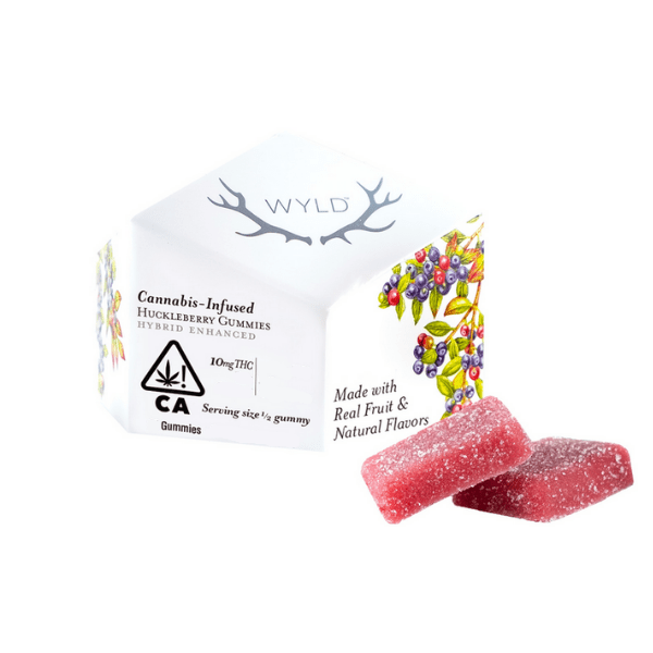 Edibles Solids - SK - WYLD Real Fruit Huckleberry THC Gummies - Format: - WYLD