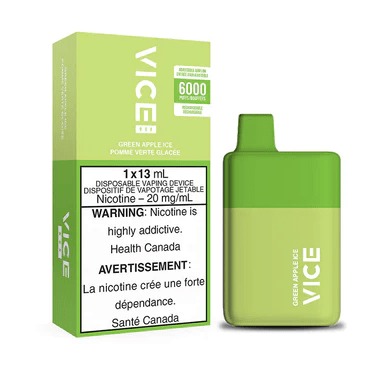 *EXCISED* RTL - Disposable Vape Vice Box Green Apple Ice - Vice