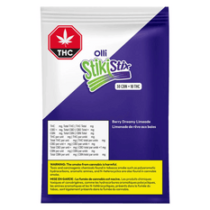 Edibles Solids - MB - Olli StikiStix Sour Berry Dreamy Limeade 1-3 THC-CBN Gummies - Format: