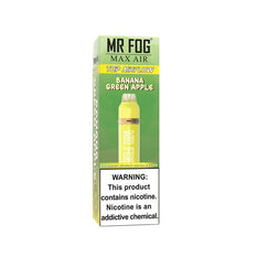 *EXCISED* RTL - Mr Fog Max Air Disposable Vape Banana Green Apple 2500 Puffs - Mr Fog