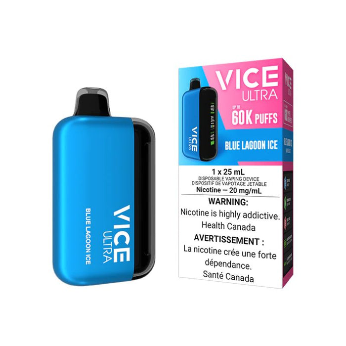 Federal *EXCISED* RTL - Disposable Vape Vice Ultra 60K Blue Lagoon Ice