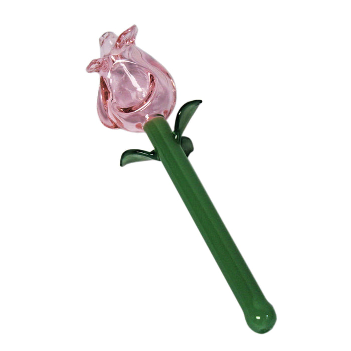 Glass Pipe BoroSci Pink Rose Pipe - BoroSci