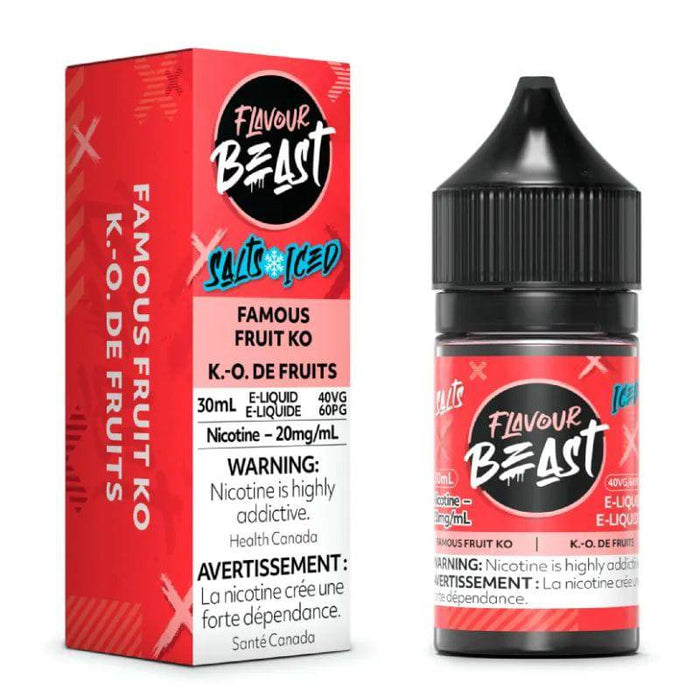 *EXCISED* Flavour Beast Salt Juice 30ml Famous Fruit KO Iced - Flavour Beast