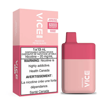 *EXCISED* RTL - Disposable Vape Vice Box Peach Ice - Vice