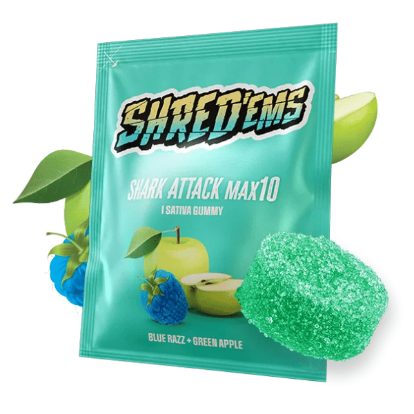 Edibles Solids - MB - Shred'Ems Shark Attack MAX10 Gummy - Format: