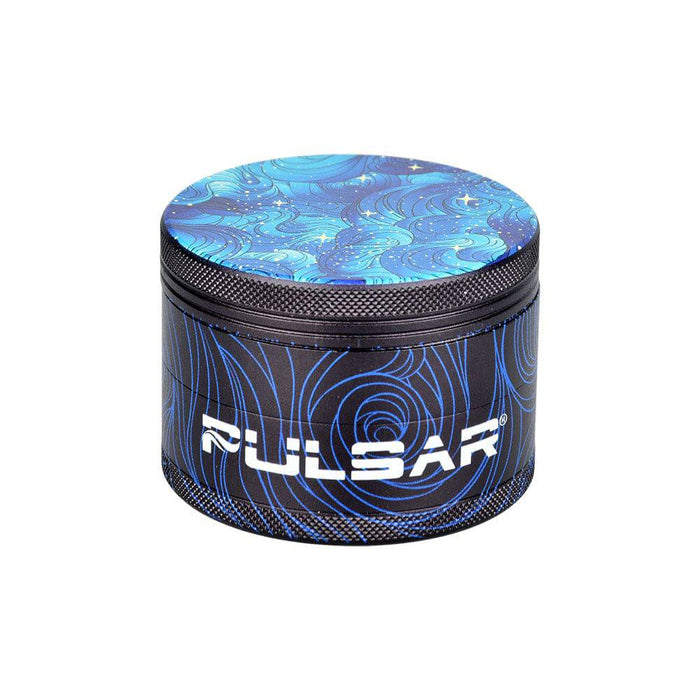 Grinder Pulsar Design Series w/ Side Art Space Dust 4 Piece 2.5" - Pulsar