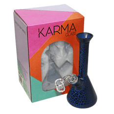 Glass Dab Rig Karma 7" Blue Lightning Beaker Rig - Karma
