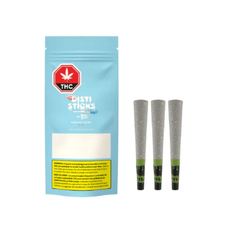 Extracts Inhaled - MB - Sticky Greens Carnival Clouds Disti Sticks Infused Pre-Roll - Format: - Sticky Greens