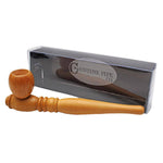 Wooden Pipe Genuine Pipe Co Light Teak - Long - Genuine Pipe Co.
