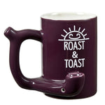 Ceramic Roast and Toast Mug Pipe Purple