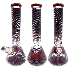 Glass Bong Rekt 9mm 3D Rose 14"