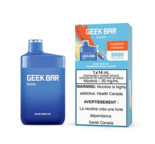 *EXCISED* RTL - Disposable Vape Geek Bar B5000 Blue Razz Ice - Geek Bar