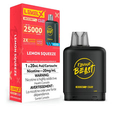 Federal *EXCISED* RTL - Nicotine Pod Flavour Beast Level X Boost G2 Lemon Squeeze