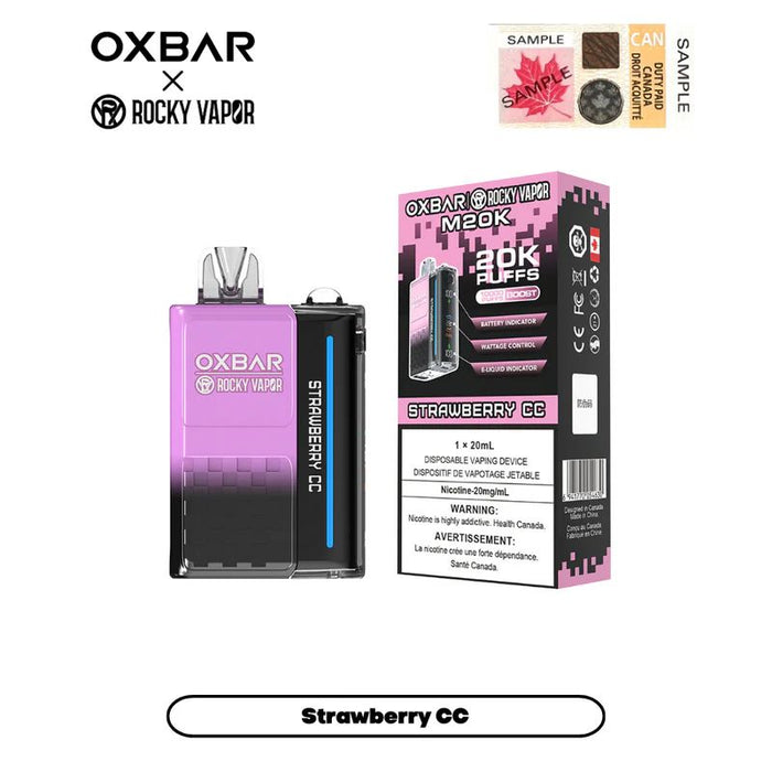 *EXCISED* RTL - Disposable Vape Oxbar M20K Strawberry CC