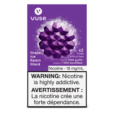 Vaping Supplies - Vuse ePOD - Grape Ice - Vuse