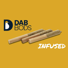 Extracts Inhaled - MB - Dab Bods Pineapple Chunk Resin Infused Pre-Roll - Format: - Dab Bods