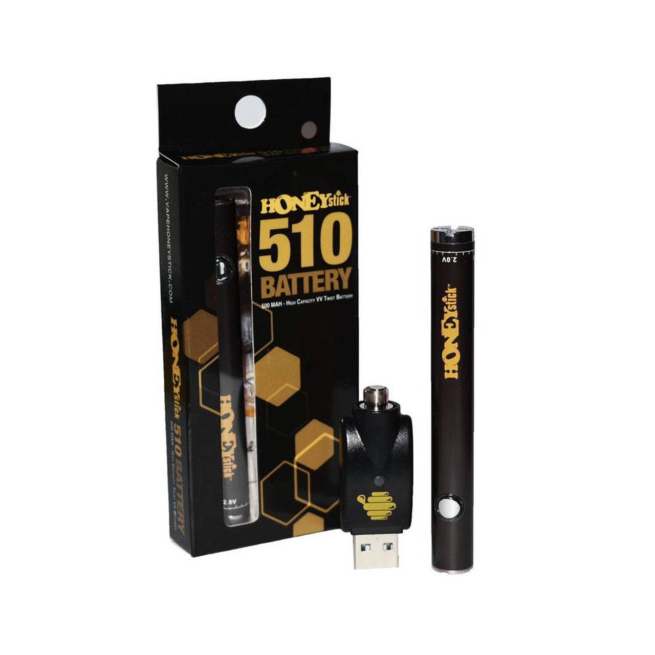 Cannabis Vaporizer - Battery - HoneyStick Twist 510 Thread ...