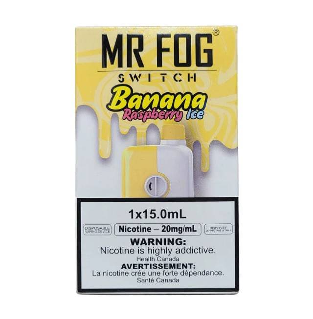 RTL - Mr Fog Switch Disposable Vape Raspberry Banana Ice 5500 Puffs - Mr Fog