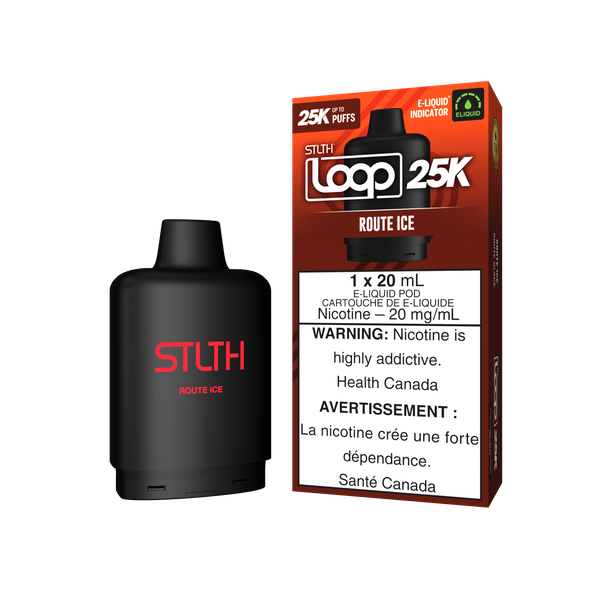 Federal *EXCISED* RTL - Nicotine Pod STLTH Loop 25k Route Ice