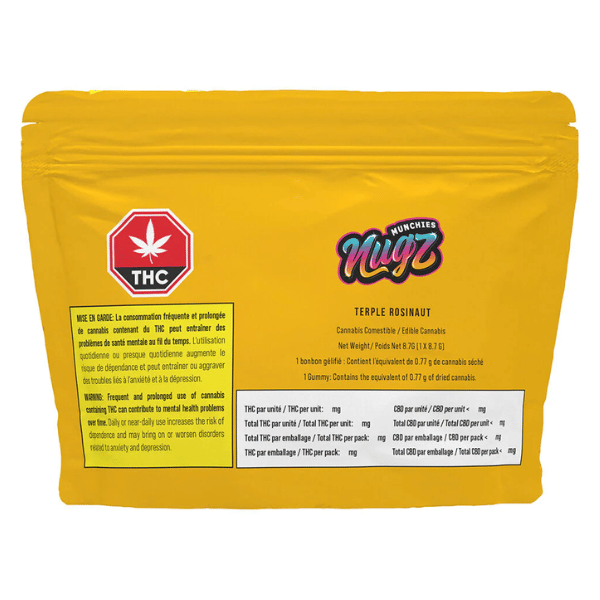 Edibles Solids - SK - Nugz Munchies Terple Rosinaut Hash Rosin Gummies - Format: