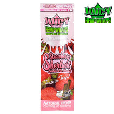 RTL - Hemp Wraps Terp Enhanced Juicy Jay Strawberry Sherbert - Juicy Jay