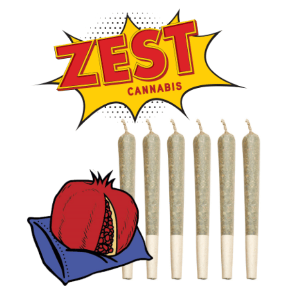 Extracts Inhaled - SK - Zest Cannabis Pomegranate Kush Diamond & Terp Infused Pre-Roll - Format: - Zest Cannabis