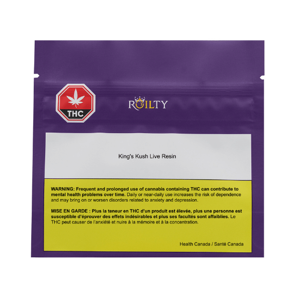 Extracts Inhaled - MB - Roilty King's Kush Live Resin - Format: - Roilty