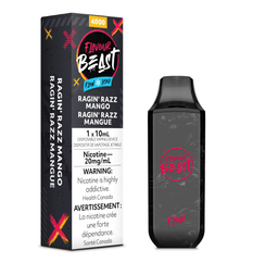 *EXCISED* RTL - Flavour Beast Flow Disposable Vape Rechargeable Ragin' Razz Mango Iced - Flavour Beast