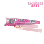 RTL - Pre Rolled Cones Elements King Size Pink 3 Per Pack - Elements