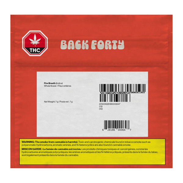 Dried Cannabis - MB - Back Forty Fire Breath Flower - Format: