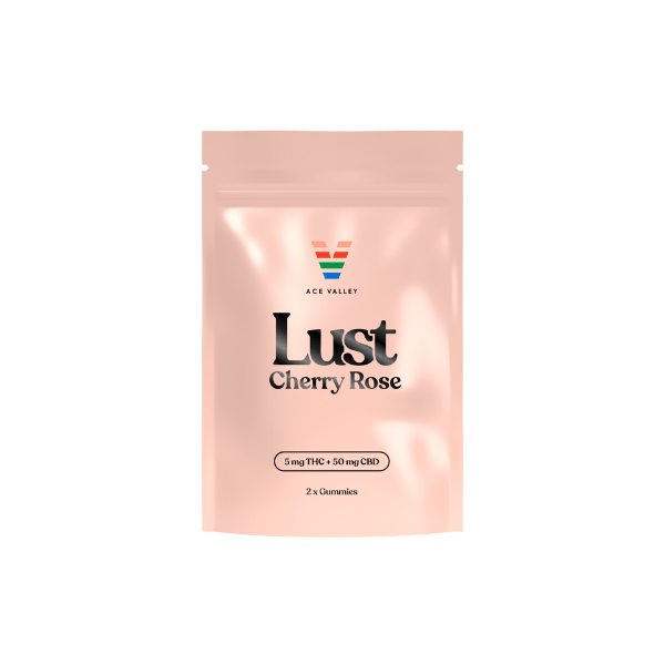 Edibles Solids - SK - Ace Valley Lust Cherry Rose 1-10 THC-CBD Gummies - Format: - Ace Valley