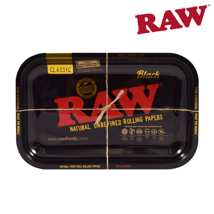 Rolling Tray Raw Black Small 11" x 7" x 0.8"