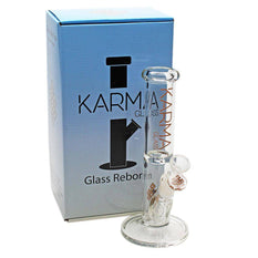 Glass Bong Good Karma 9" Skinny Straight - Karma