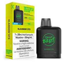 *EXCISED* RTL - Disposable Vape Flavour Beast Level X Boost Pod Slammin' STS Iced 20ml - Flavour Beast