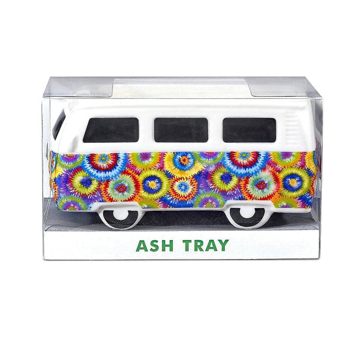 Ash Tray Ceramic Roast and Toast Bus Flower Burst - Roasted and Toasted