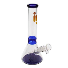 Glass Bong - 10" Blue Beaker - Limited Time - Infyniti