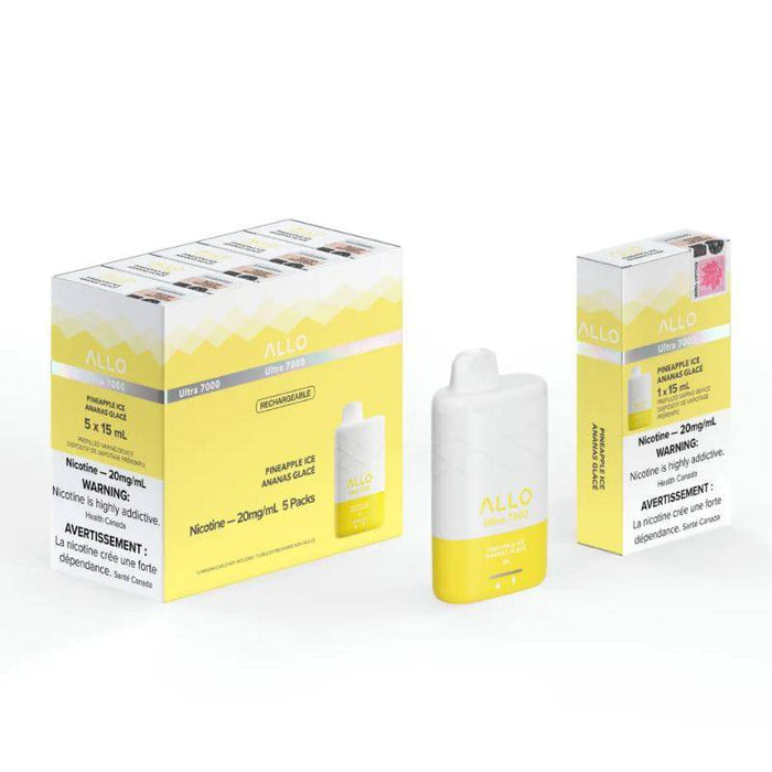 *EXCISED* RTL - Allo Ultra 7000 Disposable Vape 7000 Puff Pineapple Ice - Allo