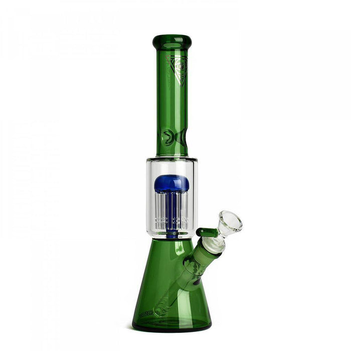 Red Eye Glass - 11" Dual Chamber Beaker Green - Red Eye Glass