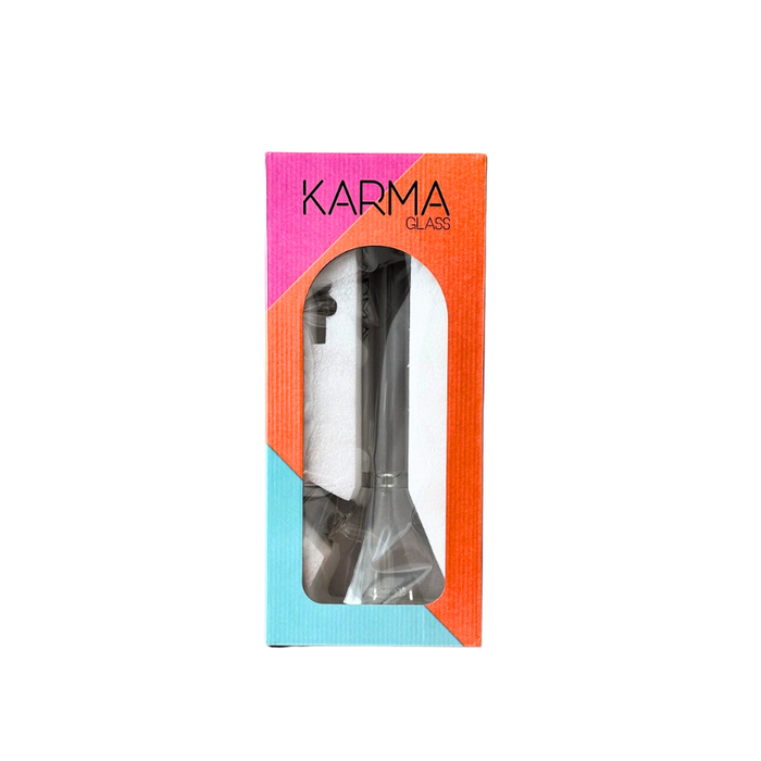 Glass Bong Karma Fixed Circ Perk 16" - Karma