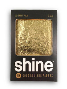 RTL - Shine 24k Gold Twelve Sheet Baller Pack Rolling Papers - Shine