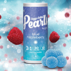 Edibles Solids - MB - Pearls by GRON Blue Razzleberry 1-3 THC-CBG Gummies - Format: - Pearls by GRON