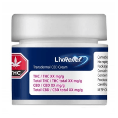 Cannabis Topicals - AB - LivRelief Transdermal CBD Cream - Format: - LivRelief