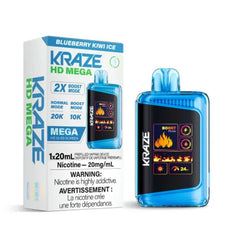 *EXCISED* RTL - Disposable Vape Kraze HD Mega 20k Puff Blueberry Kiwi Ice