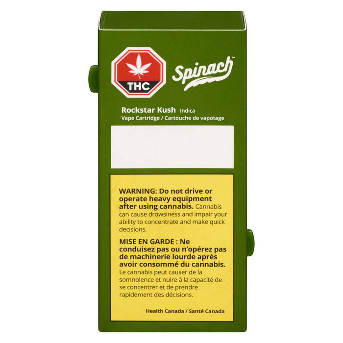 Extracts Inhaled - AB - Spinach Rockstar Kush THC 510 Vape Cartridge - Format: - Spinach
