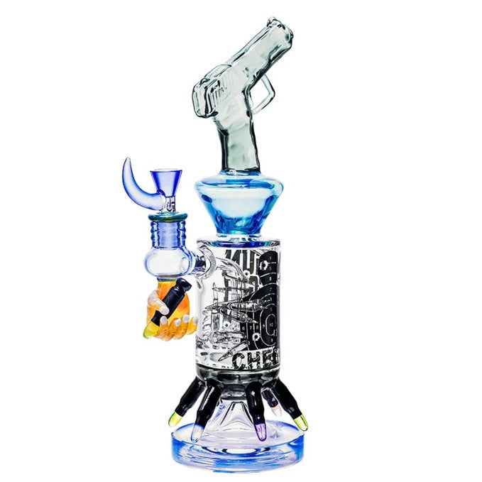 Glass Bong Cheech Glass Pistol Theme 13