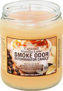 Smoke Odor Candle Limited Edition 13oz Caramel Vanilla Latte - Smoke Odor