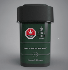 Edibles Solids - SK - Fireside THC Dark Chocolate Mint - Format: - Fireside