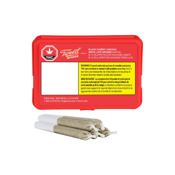 Extracts Inhaled - SK - Tweed Infusion Black Cherry Chronic Infused Pre-Roll - Format: - Tweed