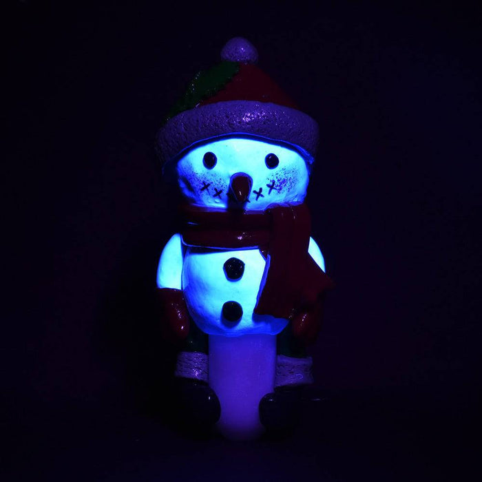 Glass PIpe Snowman 5.5" - Unbranded